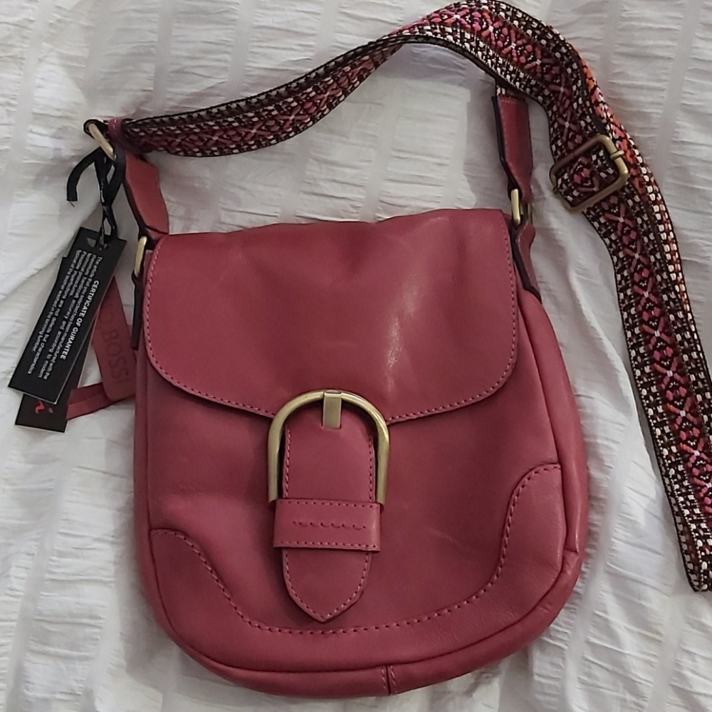 Nine Bossi leather crossbody purse